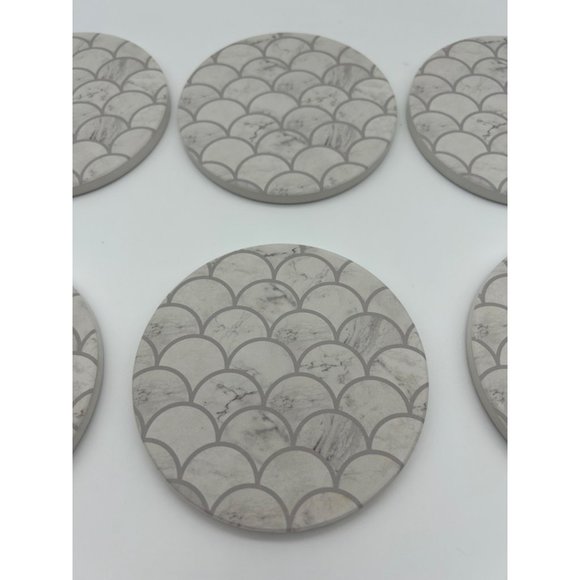 Stone Coasters with Holder - 6 coasters - NIB - Picture 6 of 7